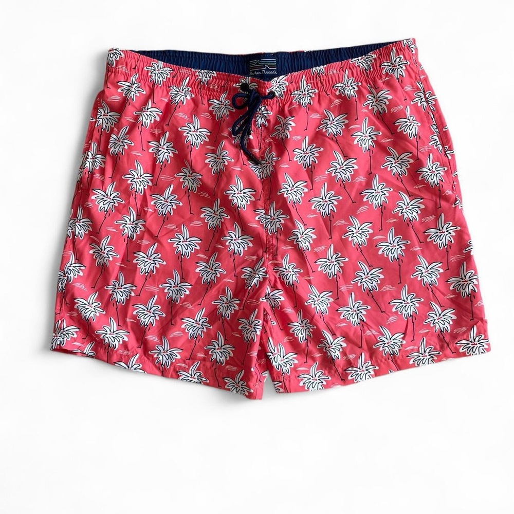 Broken Threads Red Floral Swim Shorts NWT